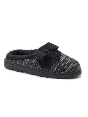 Sonoma Women's Goods For Life Knit Bow Clog Slippers Size 7-8